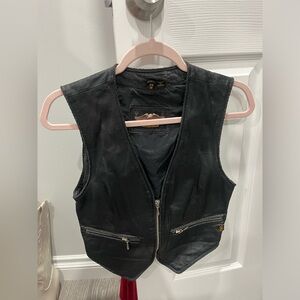 Harley Davidson leather vest
